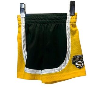 Seattle SuperSonics NBA Basketball Shorts Size 2T or 24 Months
